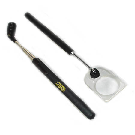 MAGNIFIER SWIVEL HEAD & MAGNETIC PICKUP TOOL