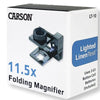 MAGNIFIER FOLDABLE 11.5X 15MM FOCUSING LIGHTED W/CASE