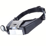 MAGNIFIER HEAD VISOR MULTI POWER DUAL LENS DUAL LED LIT 1.9X 4.5X