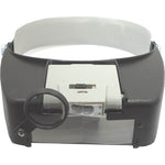 MAGNIFIER HEAD VISOR MULTI POWER DUAL LENS DUAL LED LIT 1.9X 4.5X