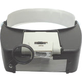 MAGNIFIER HEAD VISOR MULTI POWER DUAL LENS DUAL LED LIT 1.9X 4.5X