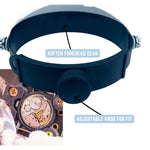 MAGNIFIER HEAD VISOR MULTI POWER LED 11 MAGNIFICATION BLK/WHITE