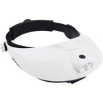 MAGNIFIER HEAD VISOR MULTI POWER LED 11 MAGNIFICATION BLK/WHITE