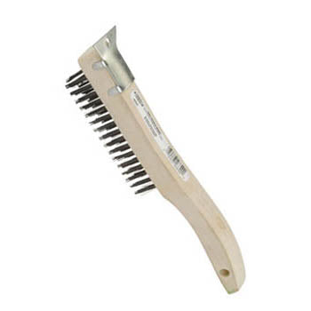 BRUSH WIRE WITH SCRAPER 5 1/2IN X1 1/16IN X 9 1/2IN