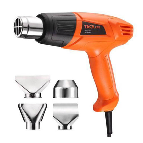 HEAT GUN 120V 1500W 2PIN AC PLUG TEMP:932F/572F 4 ATTACHMENTS