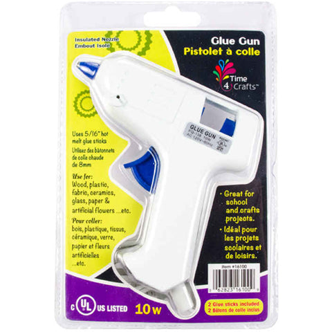 GLUE GUN WITH 2 GLUE STICKS 0.30IN 10WATTS