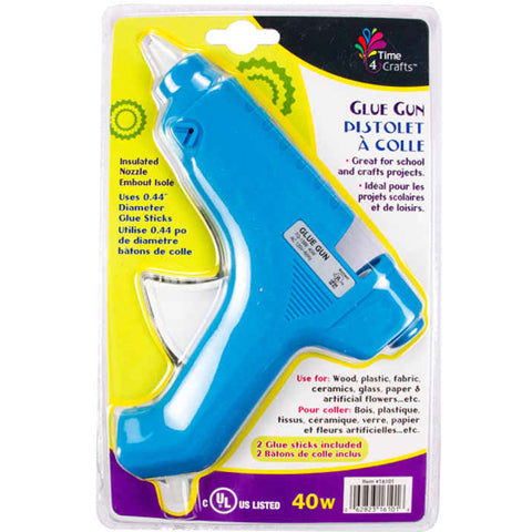 GLUE GUN WITH 2 GLUE STICKS 0.44IN 40WATTS