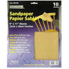 SANDPAPER 8PCS/PACK ASSORTED EXTRA FINE/FINE/MEDIUM/COARSE