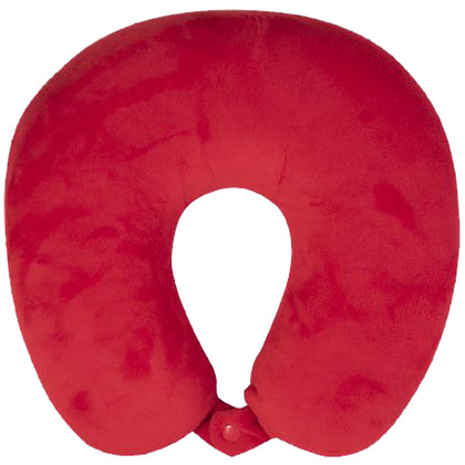 TRAVEL PILLOW MEMORY FOAM RED