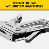 STAPLE GUN HEAVY DUTY STEEL USES STAPLES FROM 1/4 TO 9/16IN