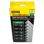 STAPLES ASSORTED 6 8 10 12 14MM 1000PCS EACH