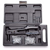 RIVET GUN TOOL KIT 3MM & 5MM RIVETS 25PCS EACH W/PLASTIC CASE