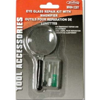 EYEGLASS REPAIR KIT W/MAGNIFIER