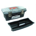 TOOL BOX PLASTIC EMPTY 14IN BLK