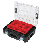 TOOL CASE 18X14X6 7-SECTION CLEAR LID SIDE LATCHES