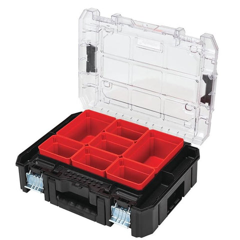 TOOL CASE 18X14X6 7-SECTION CLEAR LID SIDE LATCHES