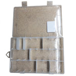 COMPONENT BOX 7.5X5X1.25IN CLEAR 9 COMPARTMENTS