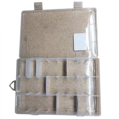 COMPONENT BOX 7.5X5X1.25IN CLEAR 9 COMPARTMENTS