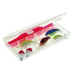 COMPONENT BOX 9X45X1IN CLEAR 5-9 ADJUSTABLE COMPARTMENTS