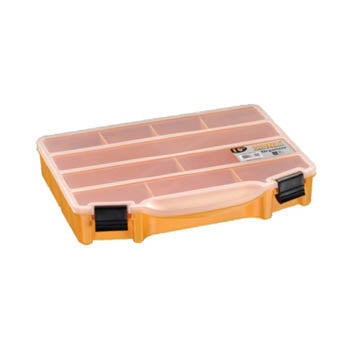 COMPONENT BOX 10X8X1.5IN ORANGE 10 COMPARTMENTS