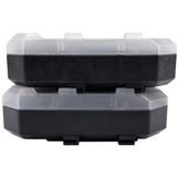 STORAGE BOX 11.6X6.25X1.75IN 2PC STACKABLE 18BINS/CASE DIVIDERS