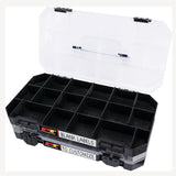 STORAGE BOX 11.6X6.25X1.75IN 2PC STACKABLE 18BINS/CASE DIVIDERS