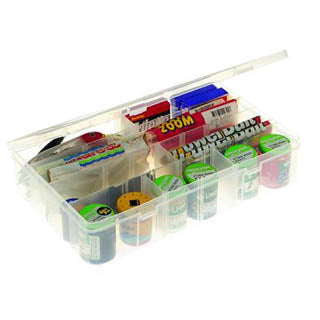 COMPONENT BOX 14X875X3IN CLEAR 4-15 ADJUSTABLE COMPARTMENTS