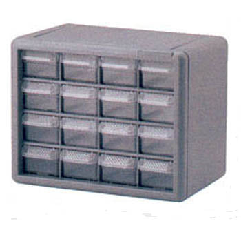 STORAGE CABINET 16 DRAWERS PLAST 10.56X8.5X6.37INCH