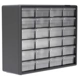 STORAGE CABINET 24 DRAWERS PLAST 20X15.81X6.37INCH