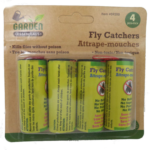 FLY CATCHER RIBBONS 4 PCS PACK  NON-TOXIC