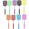 FLY SWATTER EXTENDABLE MINI WITH KEY CLIP ASSORTED COLORS