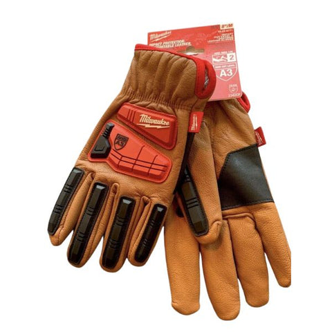 GLOVES LEATHER MEDIUM IMPACT PROTECTION CUT LEVEL 3