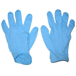 GLOVES NITRILE DISPOSABLE BLUE POWDER FREE NON-STERILE