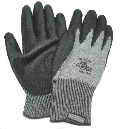 GLOVES CUT RESISTANT LARGE GRY EN388 CUT LEVEL OF 5