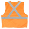 SAFETY VEST 2IN REFLECTIVE TAPE CSA Z96-15 COMPLIANT ORANGE L/XL