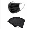 FACE MASK DISPOSABLE W/EAR LOOP BLACK