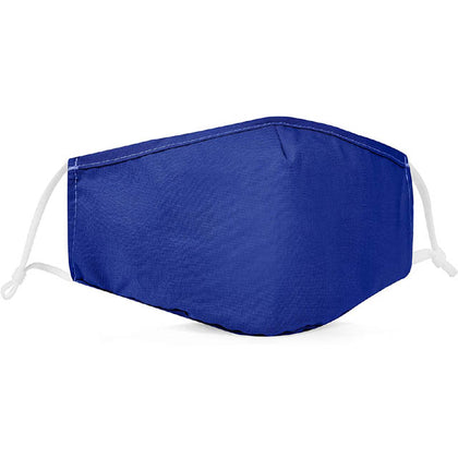 FACE MASK REUSABLE WASHABLE BLUE COTTON SNUGFIT