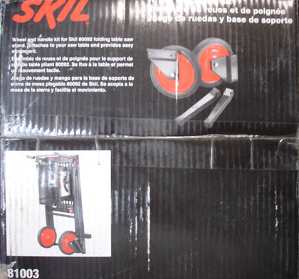 WHEEL AND STAND FOR SAW TABLE FOR SKIL MODEL 80092{{