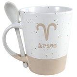 ARIES ZODIAC MUG W/SPOON