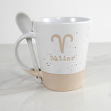 ARIES ZODIAC MUG W/SPOON