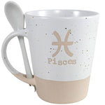 PISCES ZODIAC MUG W/SPOON