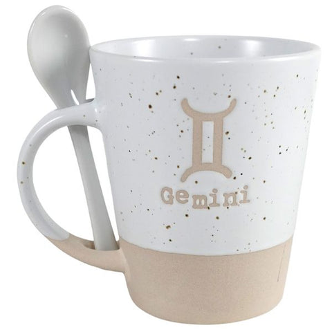 GEMINI ZODIAC MUG W/SPOON