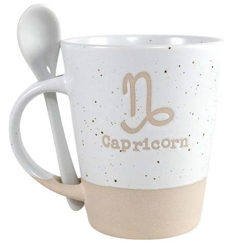 CAPRICORN ZODIAC MUG W/SPOON