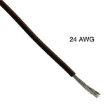 WIRE STRANDED 24AWG 100FT BROWN TC PVC FT1 300V 105C