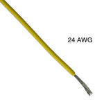 WIRE STRANDED 24AWG 100FT YELLOW TC PVC FT1 300V 105C