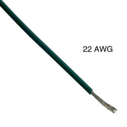 WIRE STRANDED 22AWG 100FT GREEN TC PVC FT1 300V 15C