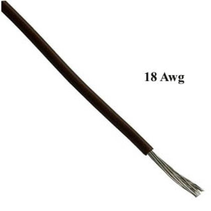 WIRE STRANDED 18AWG 100FT BROWN TC PVC FT1 300V 15C