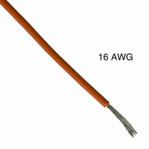WIRE STRANDED 16AWG 100FT ORANGE TC PVC FT1 3V 15C