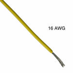 WIRE STRANDED 16AWG 100FT YELLOW TC PVC FT1 300V 105C