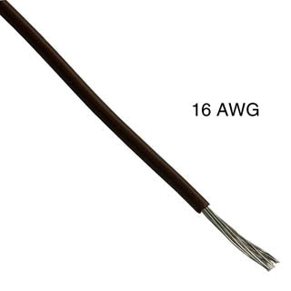 WIRE STRANDED 16AWG 30FT BROWN 100% COPPER PVC 12V AUTOMOTIVE